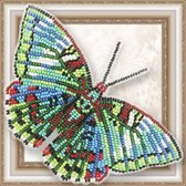 Kralen borduurpakket VLINDER - BARON GAUDI - HOBBY ART - KOELKASTMAGNEET (072)