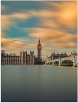 Poster – Big Ben - Londen - Engeland in de verte - 30x40cm Foto op Posterpapier