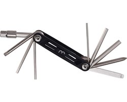 BBB Cycling MaxiFold S Fietsgereedschap - Gereedschapset met Bandenlichters - Fiets minitools - 10 verschillende functies - BTL-141S