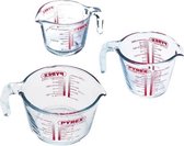 Maatbeker, Set van 3 Stuks - Pyrex | Classic Prepware Maatbeker, Set van 3 Stuks - Pyrex | Classic Prepware
