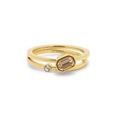 Melano Twisted Call it even ring set - dames - goudkleurig - maat 58