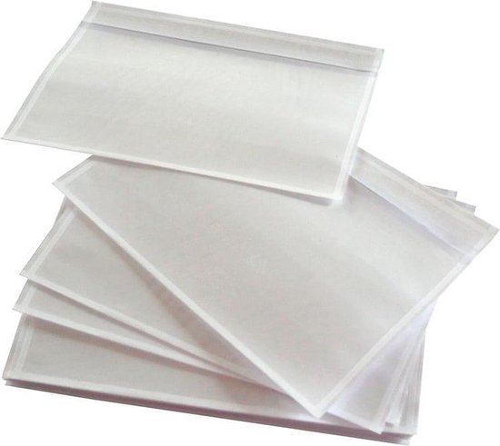 Pochettes transparentes autocollantes pour documents - Enveloppes pour  liste de