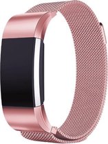 Eyzo Fitbit Charge 2 Band - Roestvrijstaal - Large (17-20cm) - Roze