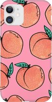 Hoesjes Atelier Abrikoos Roze Hoesje  voor IPhone 12&12Pro