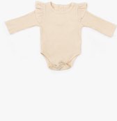 Longsleeve Ruffle Romper - Bei-0-3M