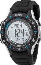 Olympic OL45HKR011 BIKING Horloge - Rubber - Zwart - 40mm