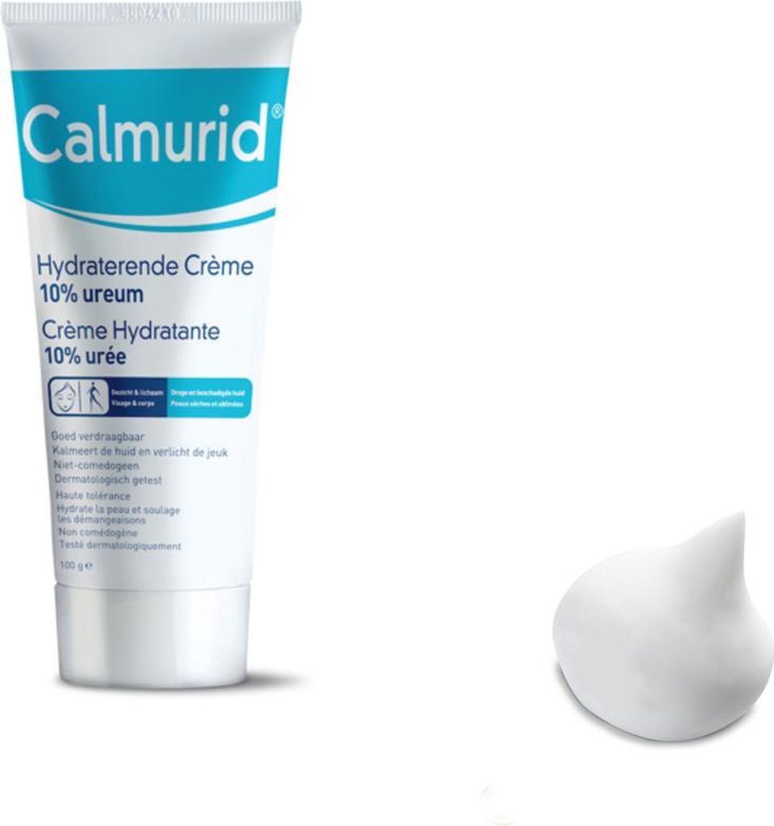 2x 100g Calmurid Hydraterende crème 10% ureum | bol.com