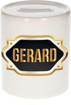 Gerard naam cadeau spaarpot met gouden embleem - kado verjaardag/ vaderdag/ pensioen/ geslaagd/ bedankt