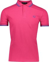 Fred Perry Polo Roze Roze Getailleerd - Maat M - Heren - Lente/Zomer Collectie - Katoen