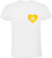 Een hart van goud Heren t-shirt | liefde | respect | oorkonde | love |relatie | cadeau | kado | Wit