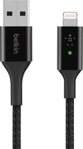 Belkin BOOST↑CHARGE™ Smart LED USB-A naar Lightning-kabel - Zwart