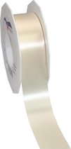 1x XL Hobby/decoratie beige satijnen sierlinten 4 cm/40 mm x 91 meter- Luxe kwaliteit - Cadeaulint satijnlint/ribbon