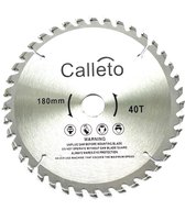Calleto zaagblad - Zaagblad hout - 180 x 22,23mm - Cirkelzagen - 40 tanden - hardmetalen - Incl. reductiering 19,8mm