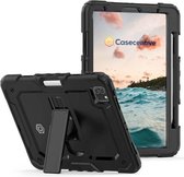 Casecentive Ultimate Hardcase - met standaard - extra beschermend hoesje - iPad Air 2020 - zwart