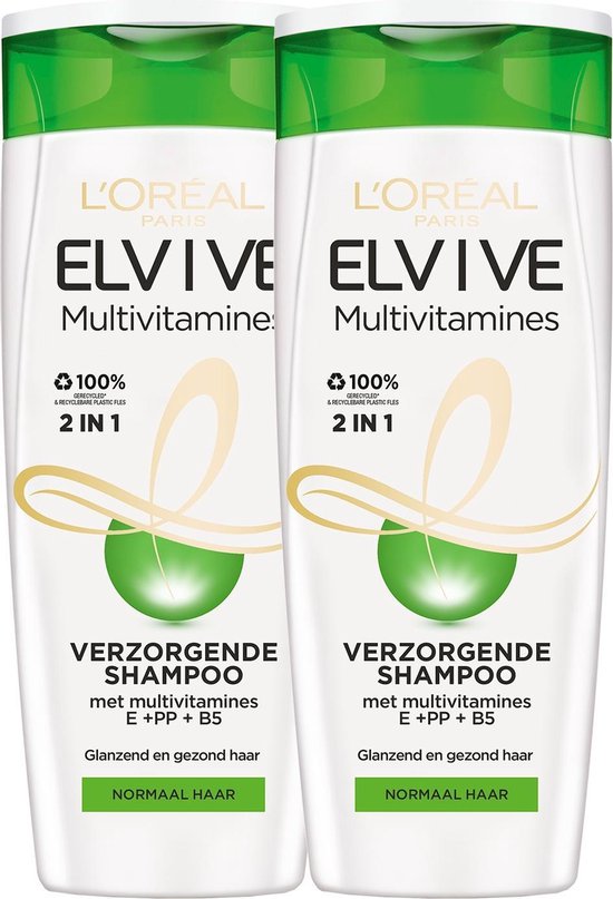 omzeilen Sluiting slijm L'Oréal Paris Elvive Multivitamines 2-in-1 - Voordeelverpakking 2 stuks -  250 ml - Shampoo | bol.com
