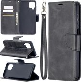 Samsung Galaxy A12 - M12 hoesje - Wallet bookcase - Zwart - GSM Hoesje - Telefoonhoesje Geschikt Voor Samsung Galaxy A12 - Galaxy M12
