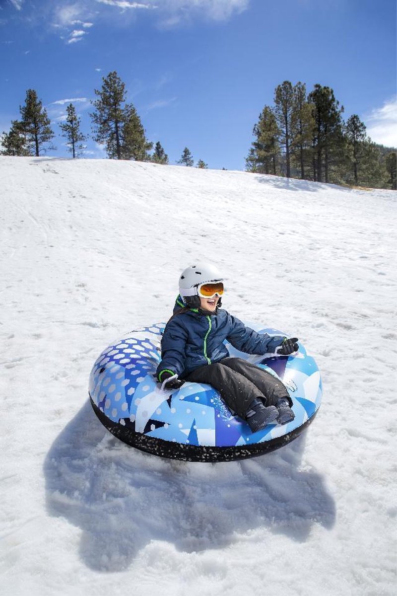 Snowtubing - Skiën - Kerstcadeau - Sneeuwpopontwerp - Sleebuis - 106 Cm Opblaasbaar Winter Opblaasbare Snowtubing Verdikt Drijvende Slee Snowtubing Groen