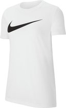 Nike Nike Park20 Dry Sportshirt - Maat XS  - Vrouwen - wit - zwart