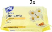 Set van 2 pakjes Elina vochtig toiletpapier  met camile verrijkt om de huid te verzachten