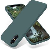 iPhone XR hoesje groen - Apple iPhone XR hoesje case siliconen groen - hoesje iPhone XR Apple - iPhone XR hoesjes cover hoes