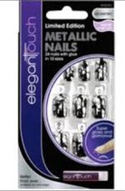 Elegant Touch Kunstnagels Metallic Nails 24 stuks + Lijm