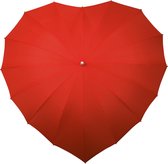 Impliva Heart UV-Bescherming Paraplu - Ø 110 cm - Rood