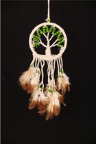 Dromenvanger - Tree of Life - groen - 12cm - Dream Catcher