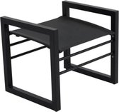 Hocker Vevi | Black | Aluminium & Textileen