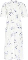 Klassieke nachtjapon blauwe bloemen