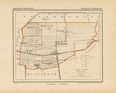 Historische kaart, plattegrond van gemeente Zuidbroek in Groningen uit 1867 door Kuyper van Kaartcadeau.com