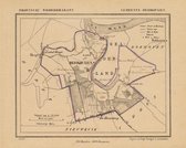 Historische kaart, plattegrond van gemeente Hedikhuizen in Noord Brabant uit 1867 door Kuyper van Kaartcadeau.com