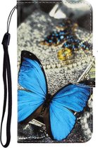 Étui livre papillon Blauw pour Samsung Galaxy A52