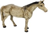Paard wit metaal 24,5x6x18cm