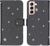 iMoshion Design Softcase Book Case Samsung Galaxy S21 hoesje - Stars Gold