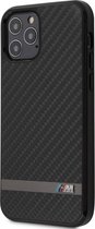 iPhone 12/12 Pro Backcase hoesje - BMW - Effen Zwart - Carbon
