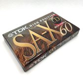 Audio Cassette Tape TDK SA-X 60 high position  / Uiterst geschikt voor alle opnamedoeleinden / Sealed Blanco Cassettebandje / Cassettedeck / Walkman / TDK cassettebandje.