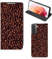 Smartphone Hoesje Samsung Galaxy S21 Mobiel Case Koffiebonen