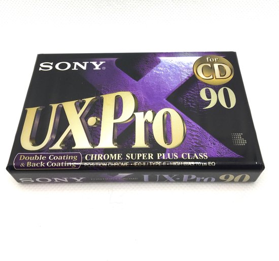 Tape de cassette Audio Sony UX- Pro 90 Chrome Classe / Convient  parfaitement à toutes... | bol