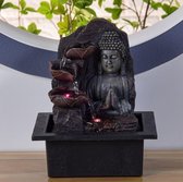 Fontein Boeddha Spiritualité 26 cm hoog - interieur - fontein voor binnen - relaxeer - zen - waterornament - cadeau - geschenk - kerst - nieuwjaar - relatiegeschenk - origineel - l