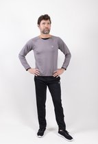 Oranĝo L/S Sportshirt Heren - Maat XL