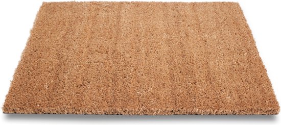 Paillassons / tapis d'extérieur marron PVC / coco 50 x 80 cm - tapis de marche à sec / tapis de sol