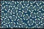 1x Coryl Deurmat Isola | Blauw | 80x60cm| Decoratieve mat - Antislip - Absorberend - Vloerkleed - Antistofmat
