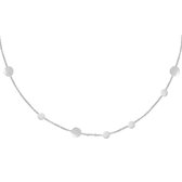 LOUVABEL - Ketting - Zilver - Minimalistisch - Cirkels - Stainless Steel