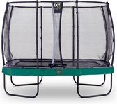 EXIT Elegant Premium trampoline 214x366cm met Deluxe veiligheidsnet - groen