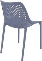 Chaise de jardin et chaise de cantine Air gris foncé