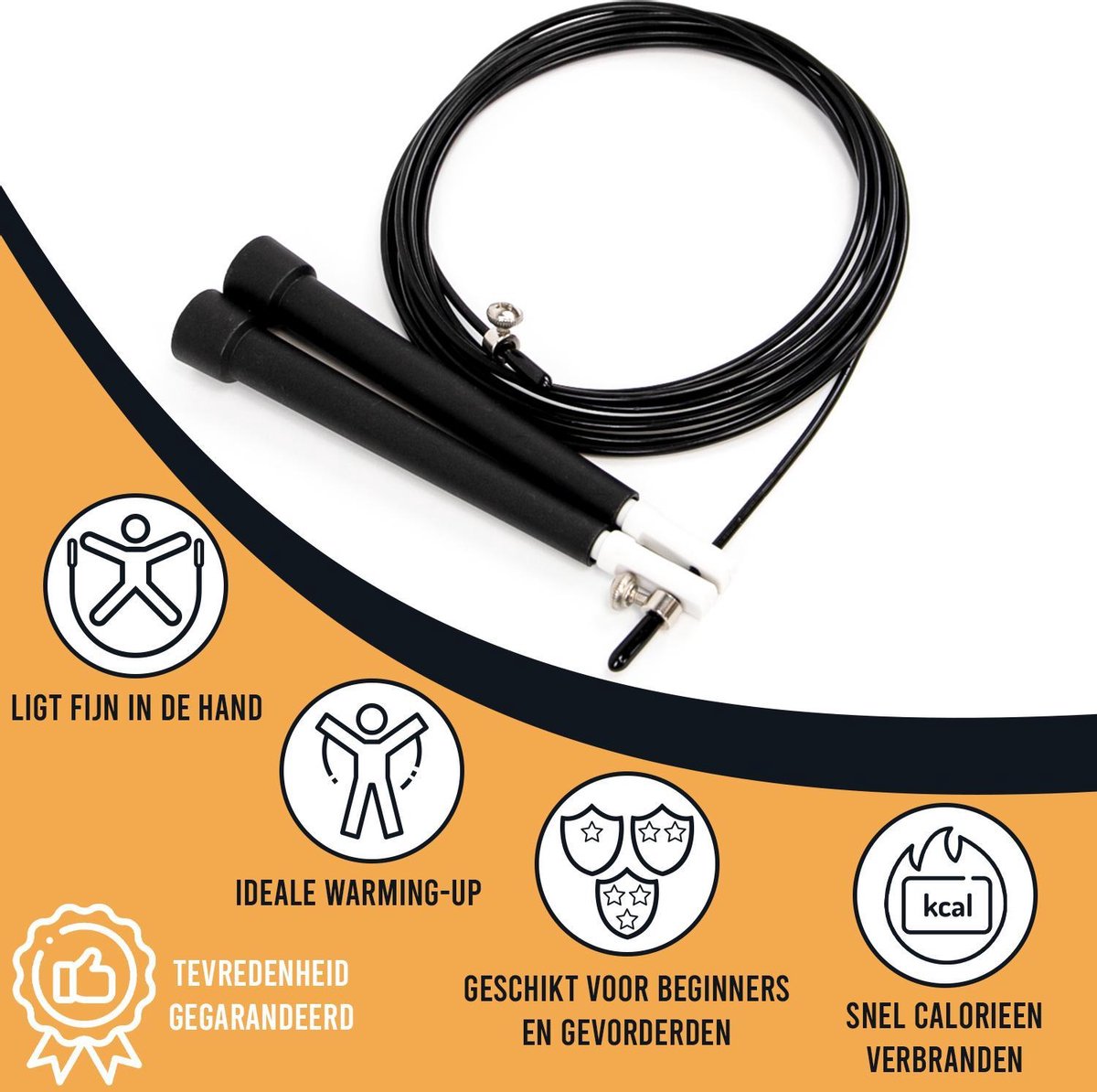 Springtouw Speedrope voor Volwassenen Sport en Fitness Speed Rope Touwtje Springen...