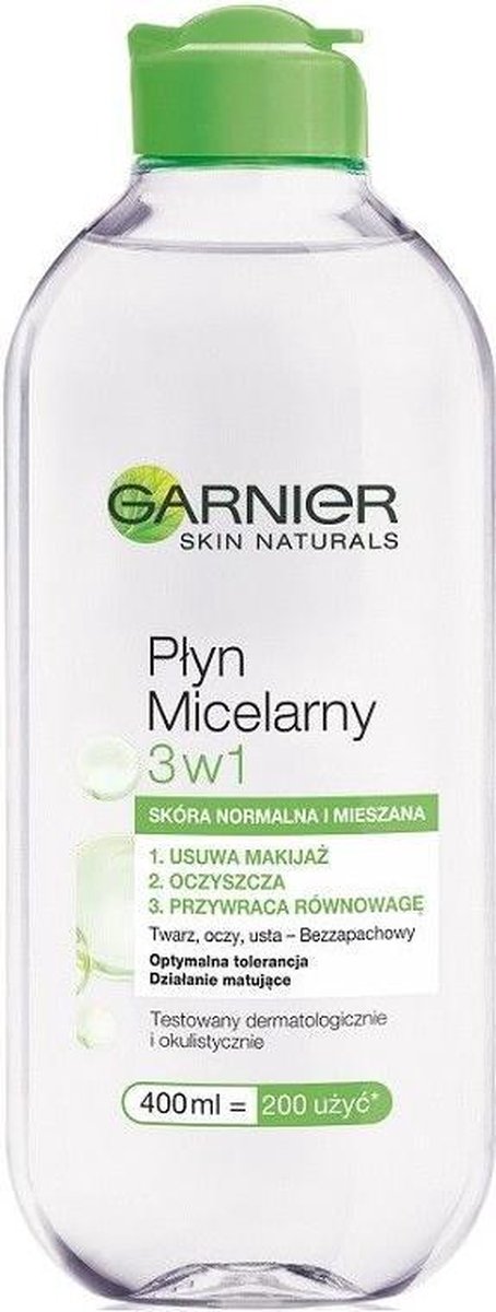 Garnier - Skin Naturals Micellar Liquid 3In1 Score Normal And Mixed 400Ml