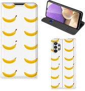 Telefoon Hoesje Geschikt voor Samsung Galaxy A32 5G Flip Cover Banana
