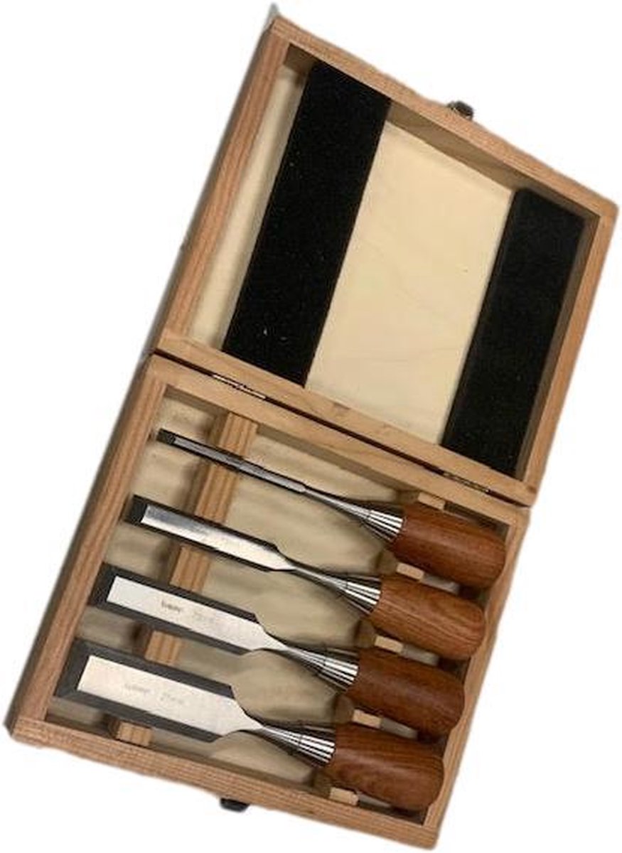 EZARC Ciseaux à bois Professionnels avec boîte de Rangement en bois (Jeu de  6 pièces) : : Bricolage