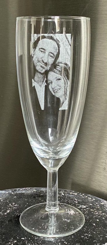 BestLaser | Glas graveren | 2 x champagneglas flute | bol